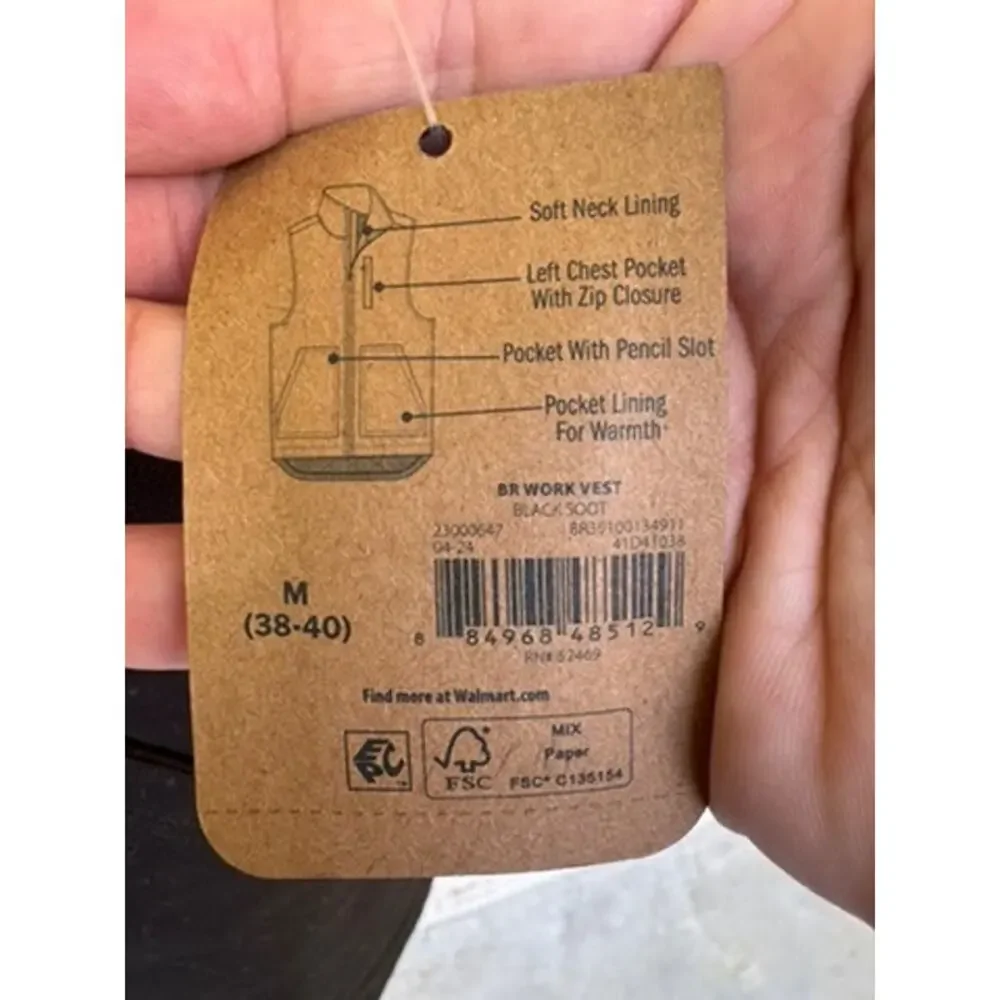 Brahma NWT Canvas Vest Size Medium (38-40) - Picture 5 of 7